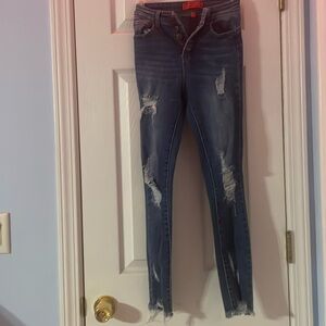 High rise skinny jean